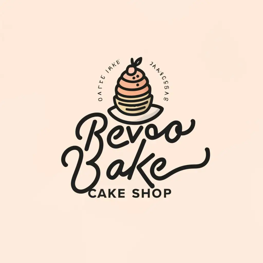 a logo design,with the text "Revo bake cake shop", main symbol:Hand write,Minimalistic,be used in Home Family industry,clear background