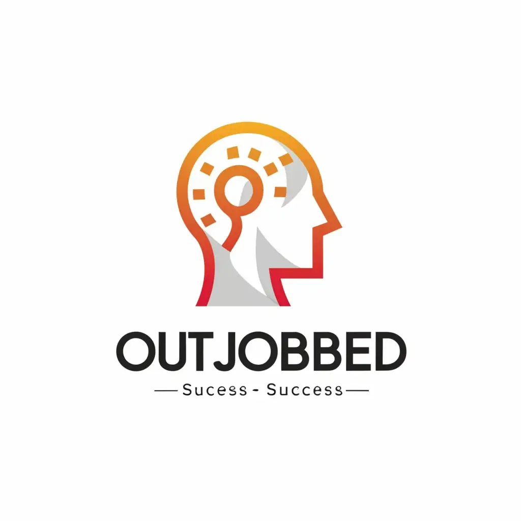 a logo design,with the text 'Out Jobbed', main symbol:Person Mindset Success,Minimalistic,be used in Finance industry,clear background