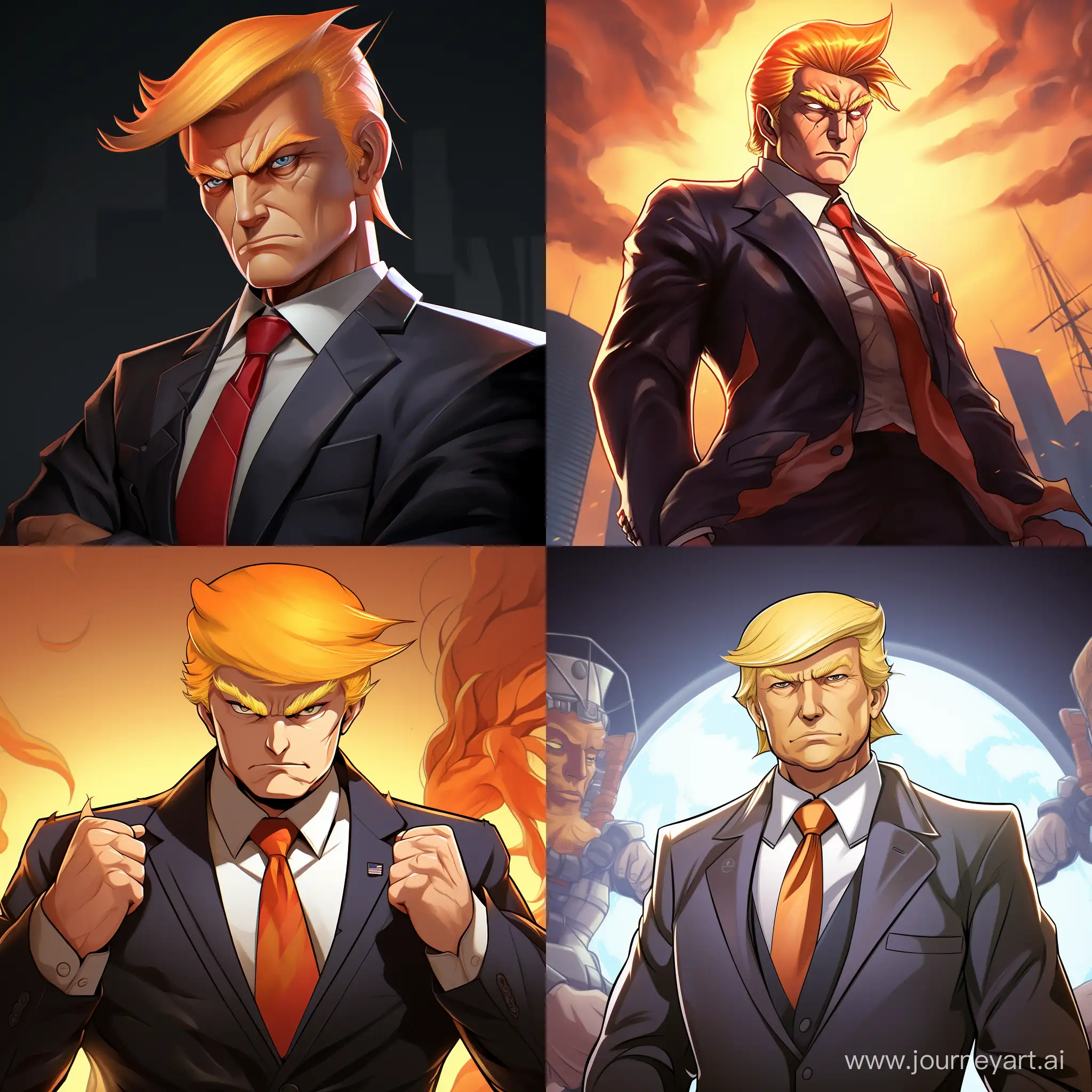 AnimeInspired-Portrait-of-Donald-Trump