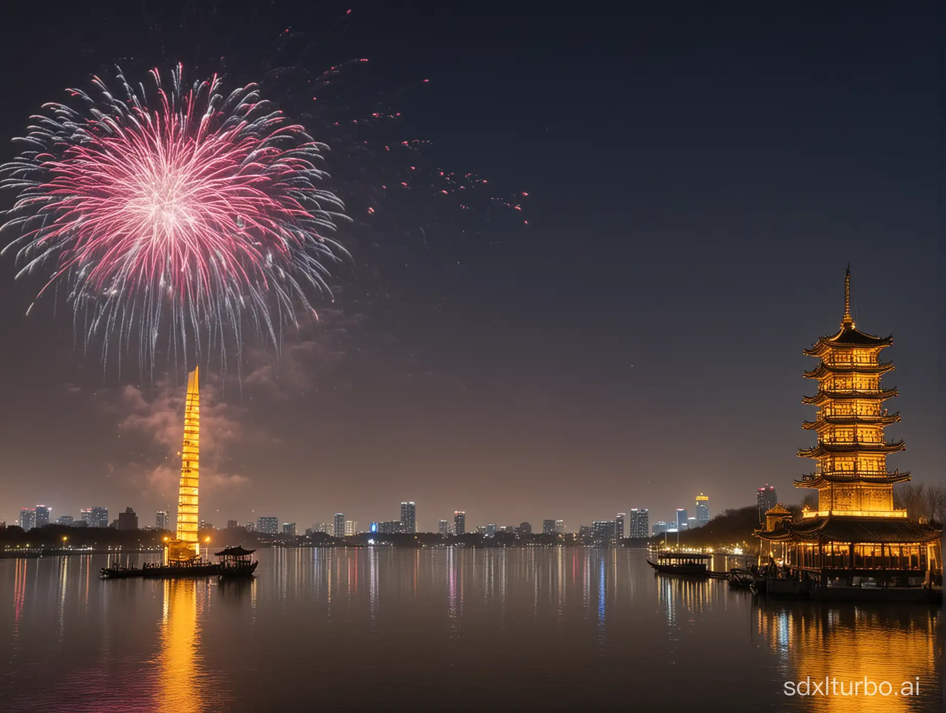 An old friend bids farewell to Yellow Crane Tower in the west, fireworks falling over Yangzhou in March. The lone sail disappears into the distant blue sky, only the sight of the Yangtze River flowing into the horizon.