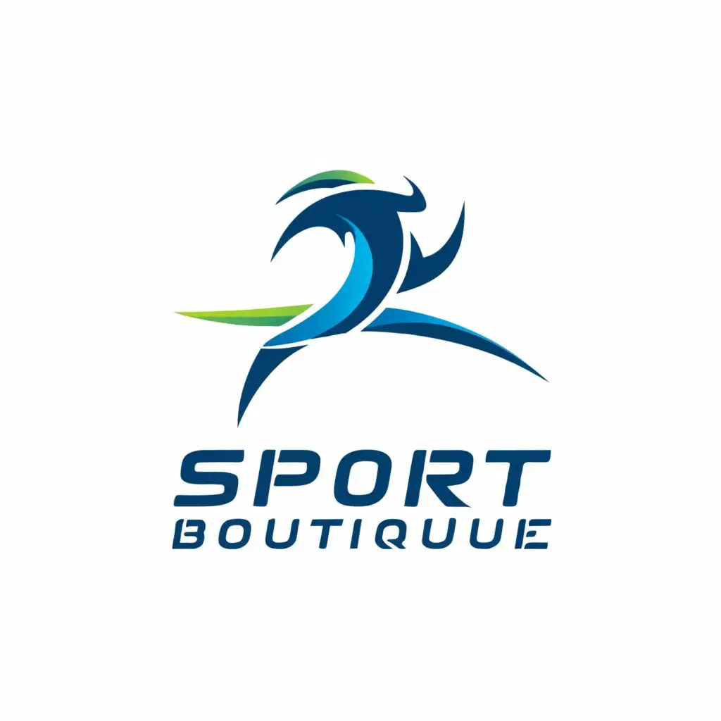 a logo design,with the text "Sport boutique", main symbol:logo for a sports store - Energy of Sport,Moderate,clear background