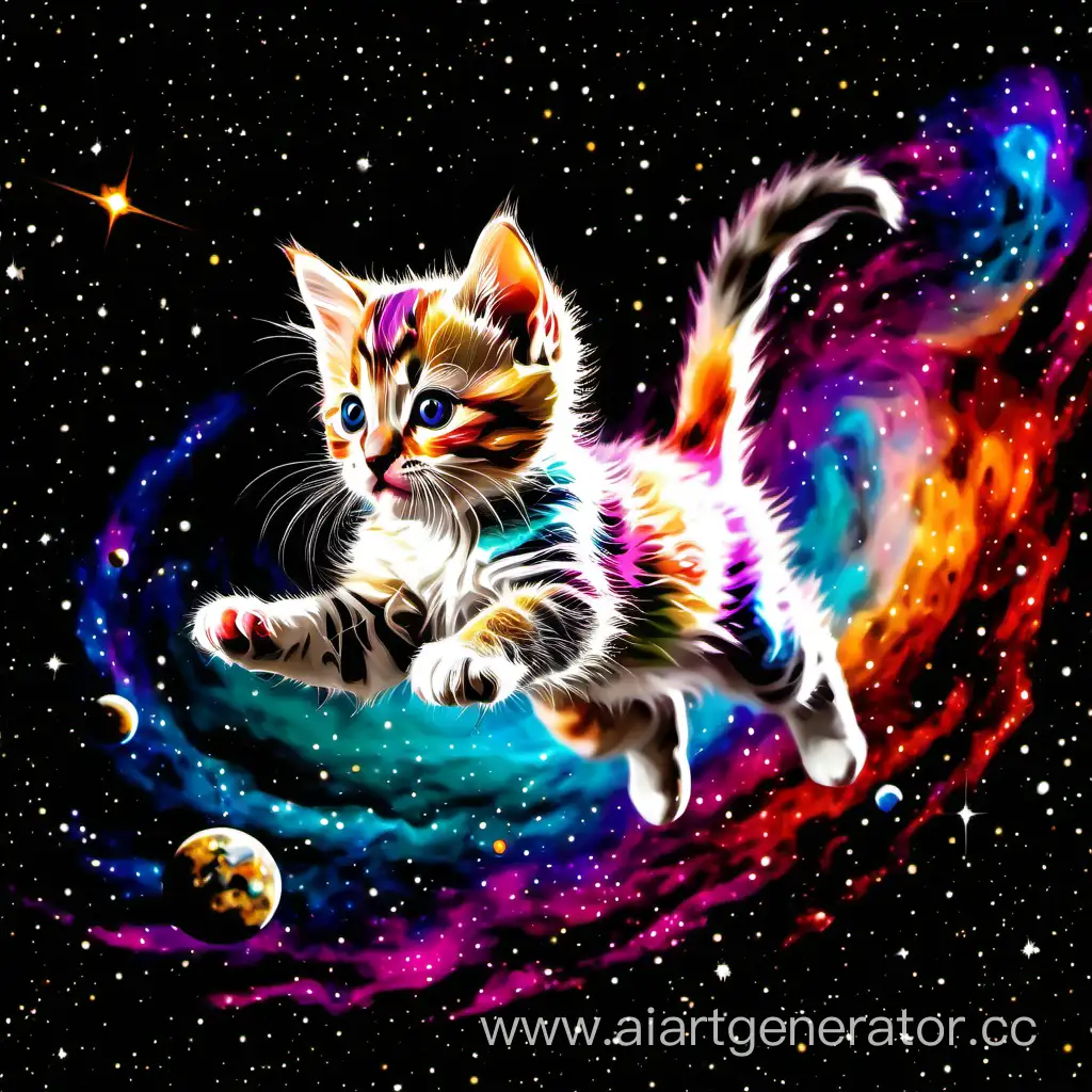 Colorful-Space-Journey-of-a-Playful-Kitten