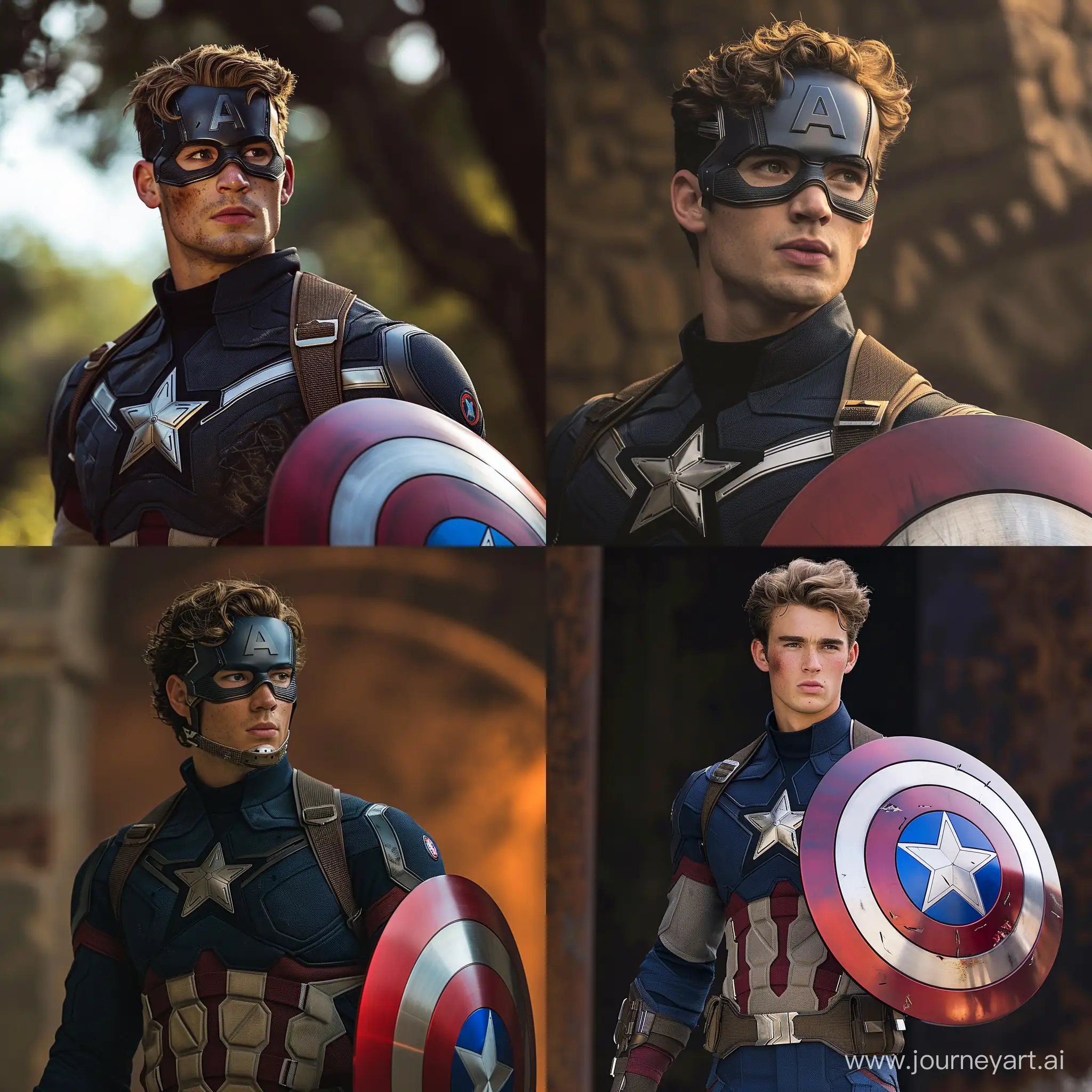 Brenton-Thwaites-Portrays-Captain-America-in-Striking-Imagery