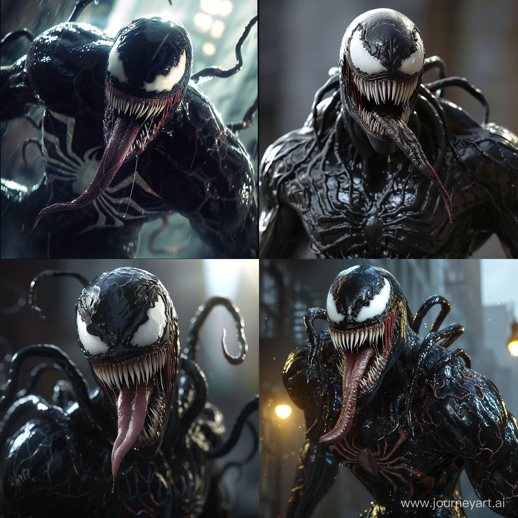 Realistic-SpiderMan-and-Venom-Symbiote-Movie-Scene