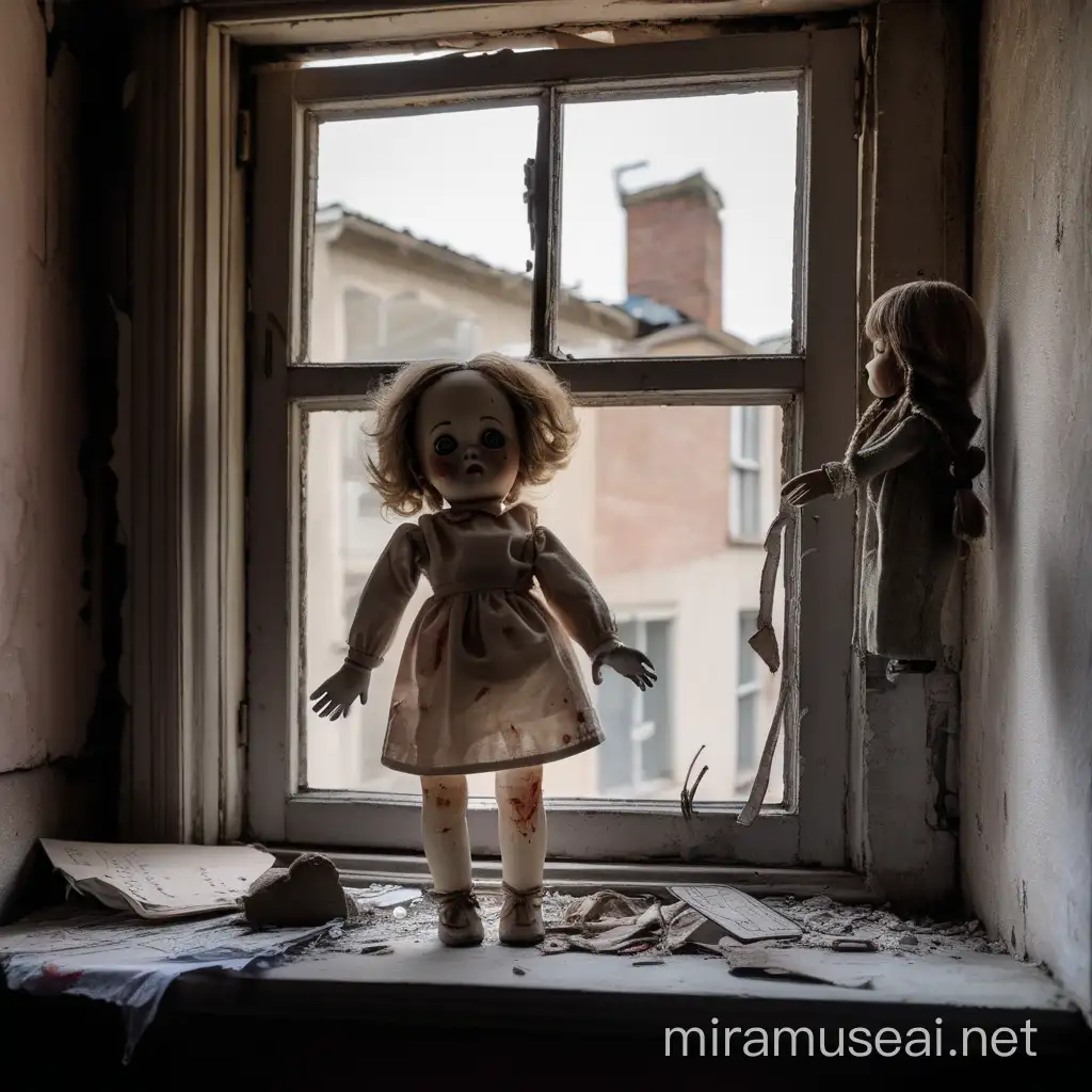 Αυτή η κούκλα με το κομμένο χέρι
που κρεμάστηκε στο παράθυρο
του γκρεμισμένου σπιτιού
ποιο παιδάκι ήθελε ν’ αποχαιρετήσει,
σε ποιο παιδάκι σύρθηκε ως το παράθυρο
ν’ ανεμίσει το χέρι και της το ’κοψαν;
