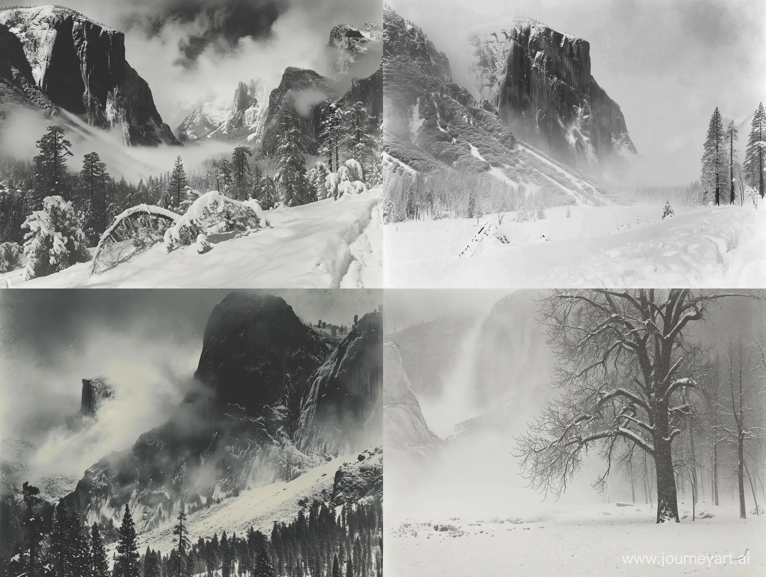 Captivating-Winter-Landscape-Ansel-Adams-Yosemite-National-Park-Photo