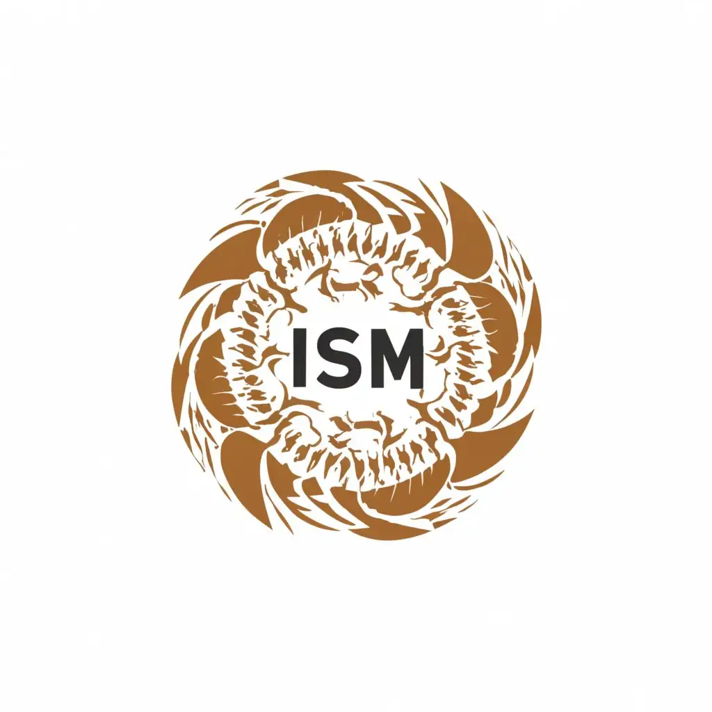 a logo design,with the text "Ism", main symbol:ouroboros,complex,be used in Internet industry,clear background