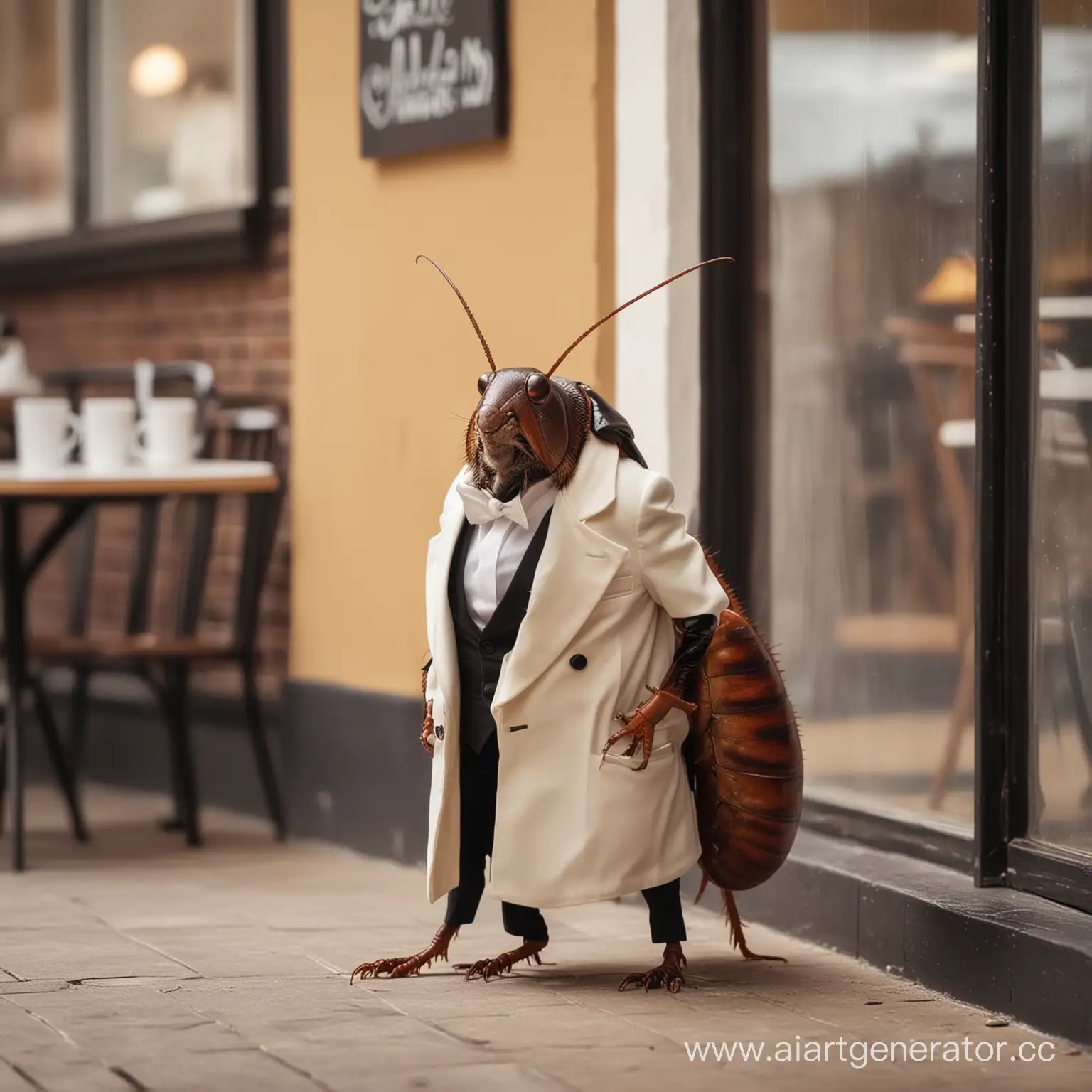 Dapper-Cockroach-Entering-a-Sophisticated-Cafe