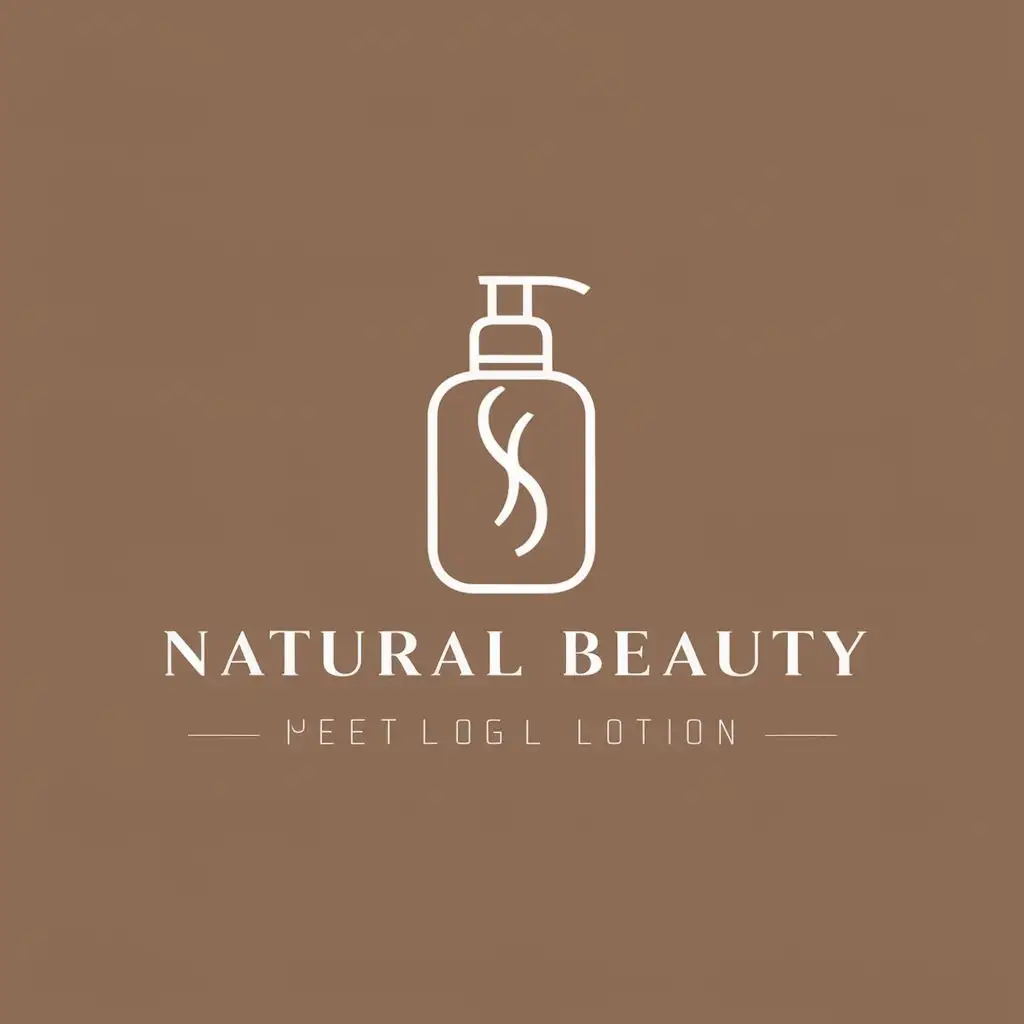 logo, lotion, with the text "natural beauty", typography, be used in Medical Dental industry