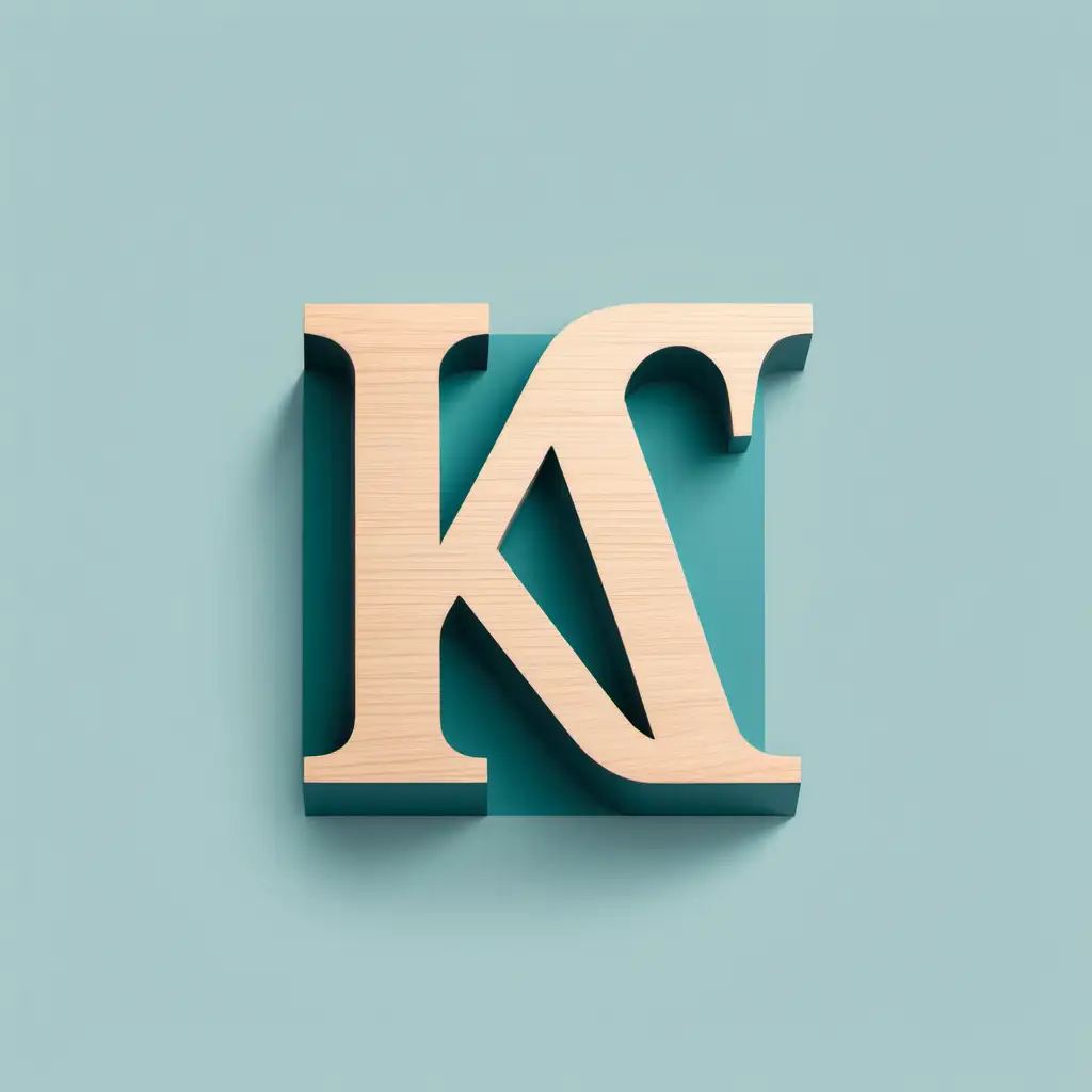 设计一个高端儿童家具品牌的logo，用a和k这两个字母，设计简洁，容易被记住，并且富有童趣。利用积木的元素