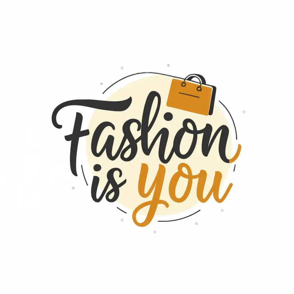 logo, value, with the text "fashion is you", typography, be used in Retail industry