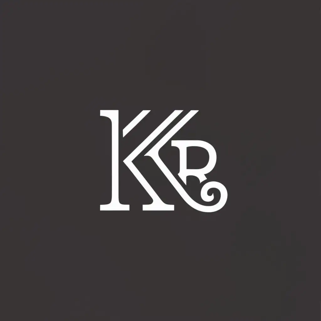 logo, K R, with the text "interior design", typography, be used in Home Family industry