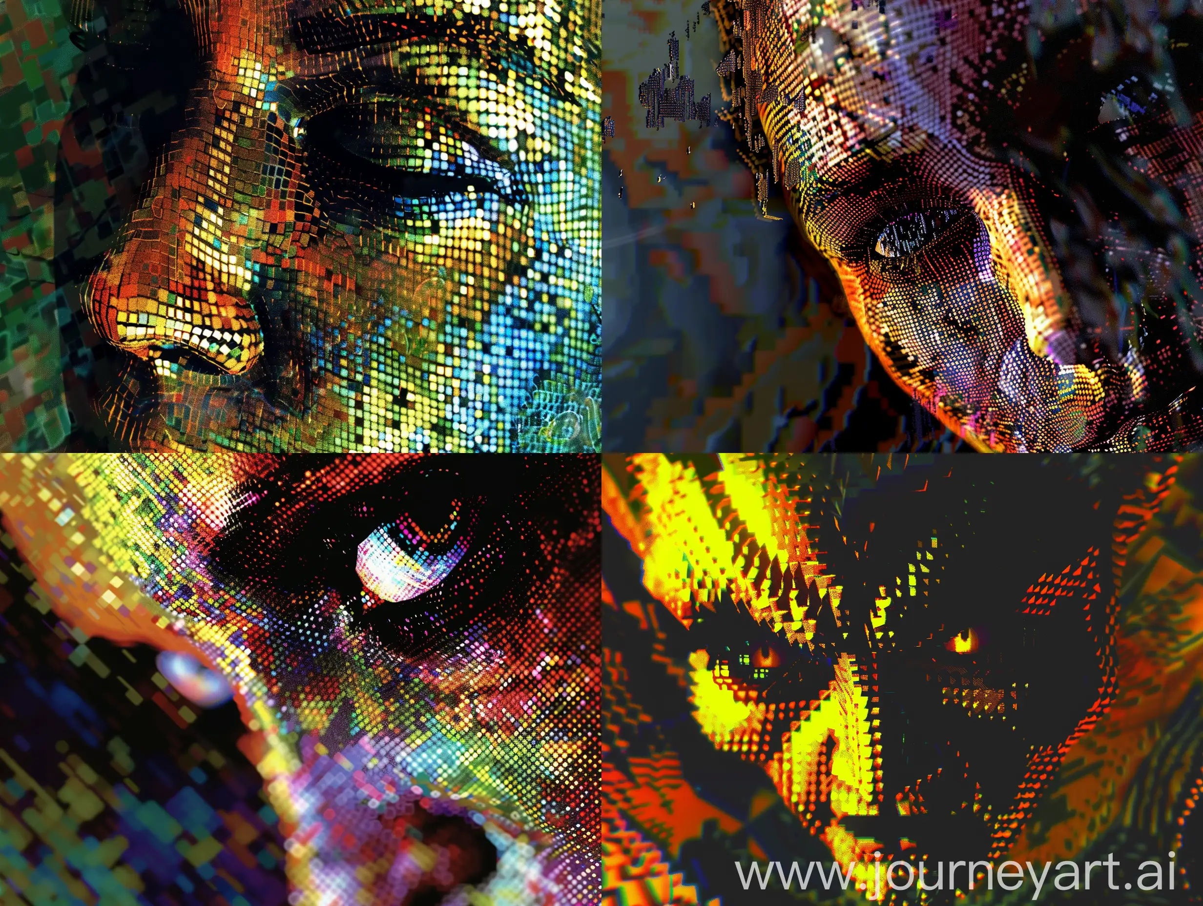 CloseUp-Pixelated-Glitch-Art-of-Radioactive-Dreams-Game-Screencapture