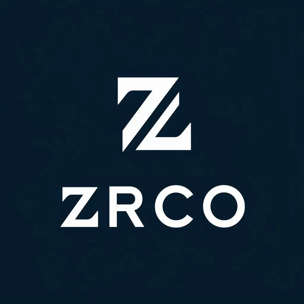 logo, Letter ZRCO, with the text "ZRCO", typography, be used in Legal industry