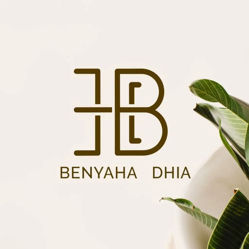 a logo design,with the text "BenYahia Dhia", main symbol:DB,Moderate,be used in Retail industry,clear background
