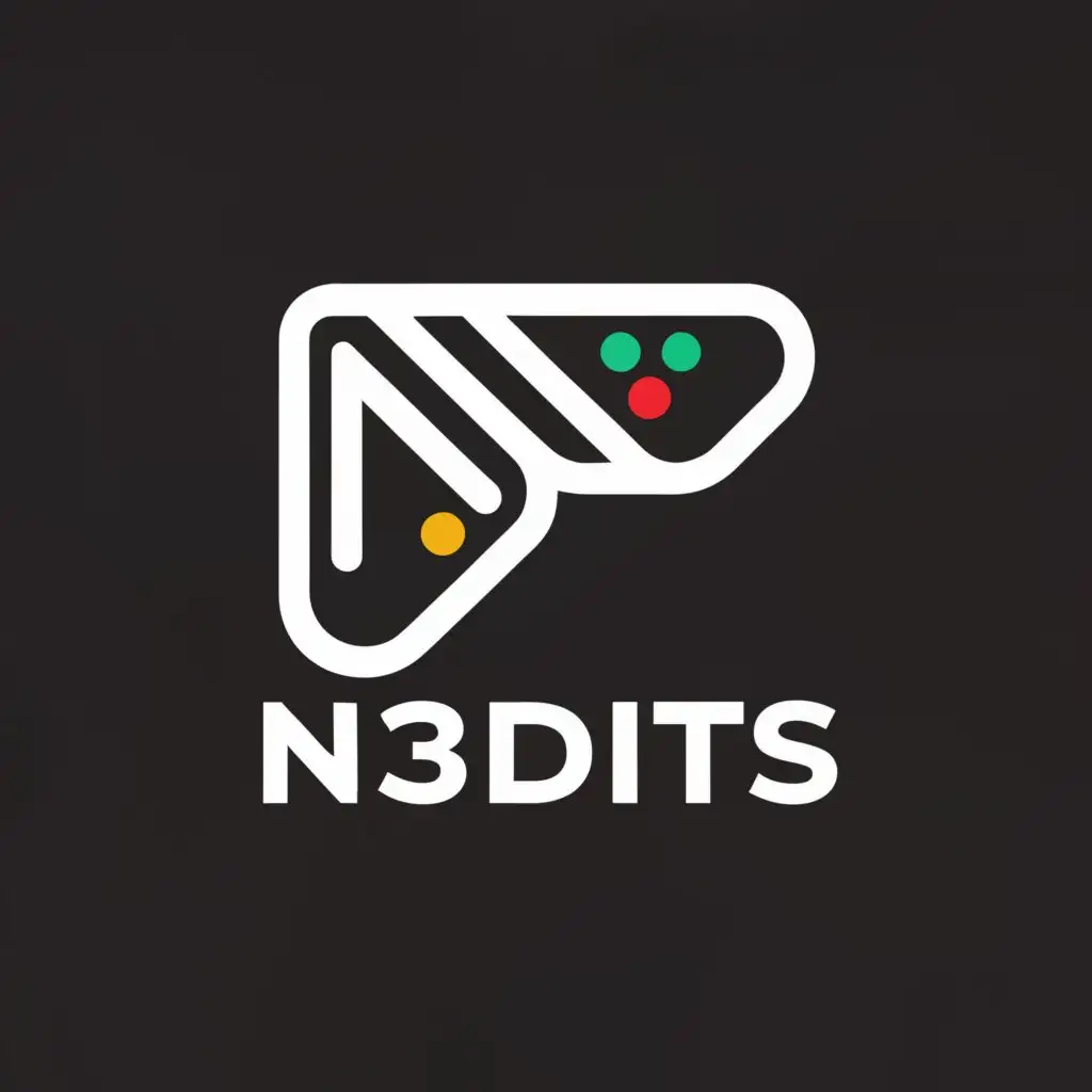 a logo design,with the text "N3.dits", main symbol:Controller,Moderate,clear background