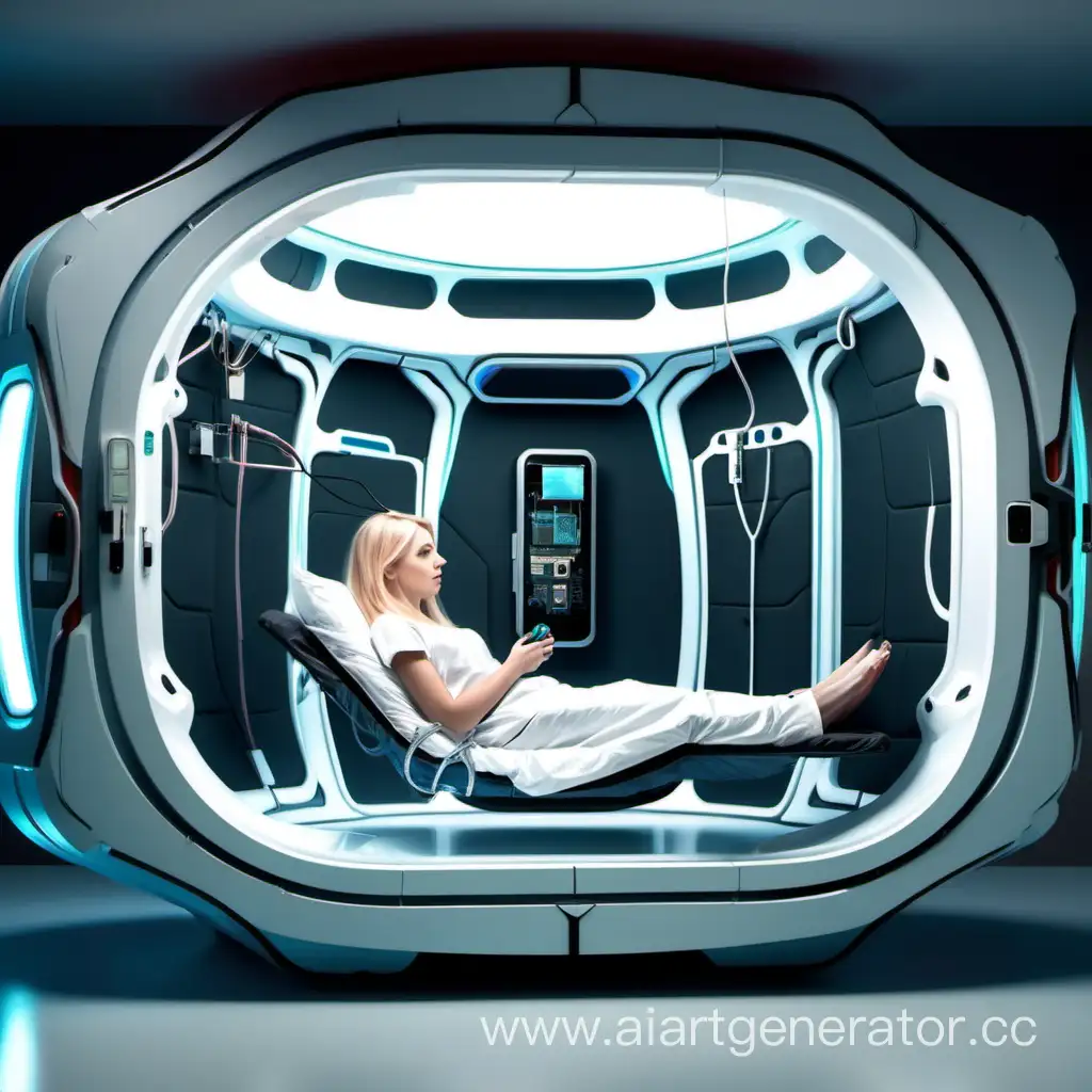 Young-Woman-Discovers-Futuristic-RestraintEquipped-Cell-with-Bed