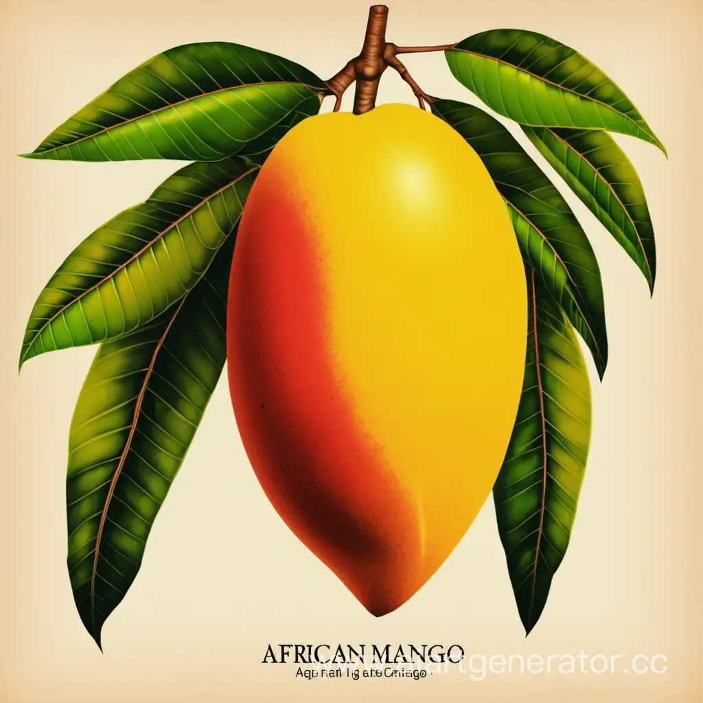Vibrant-African-Mango-Still-Life-Artwork
