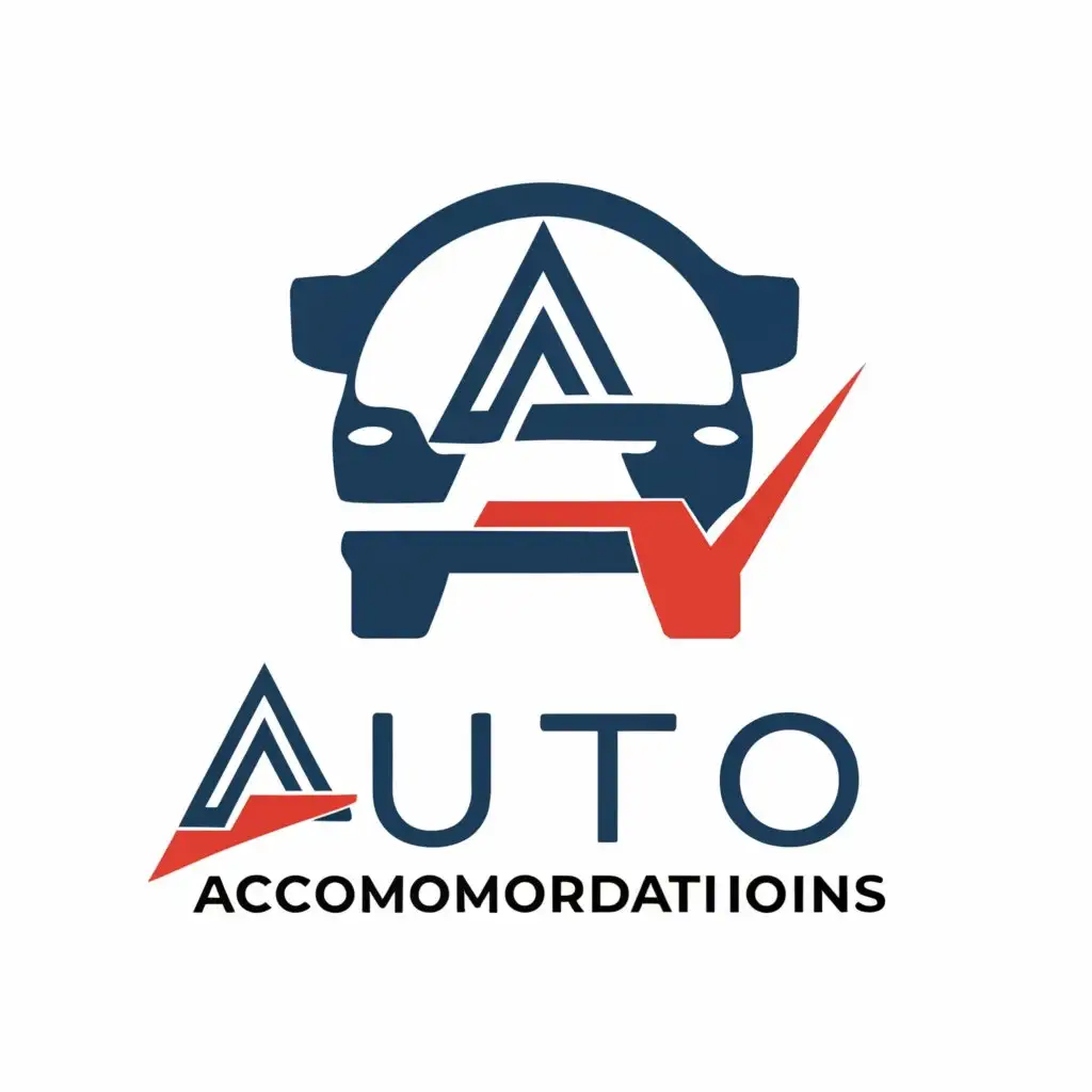a logo design,with the text "Auto Accommodations", main symbol:Double A,complex,be used in Automotive industry,clear background