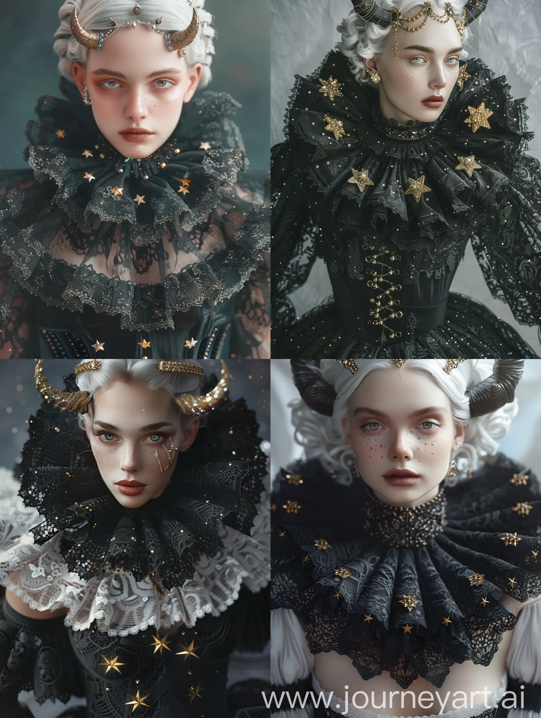 Gothic-Woman-Portrait-Graceful-Figure-in-Lavish-Black-Lace-Attire-with-Jeweled-Adornments