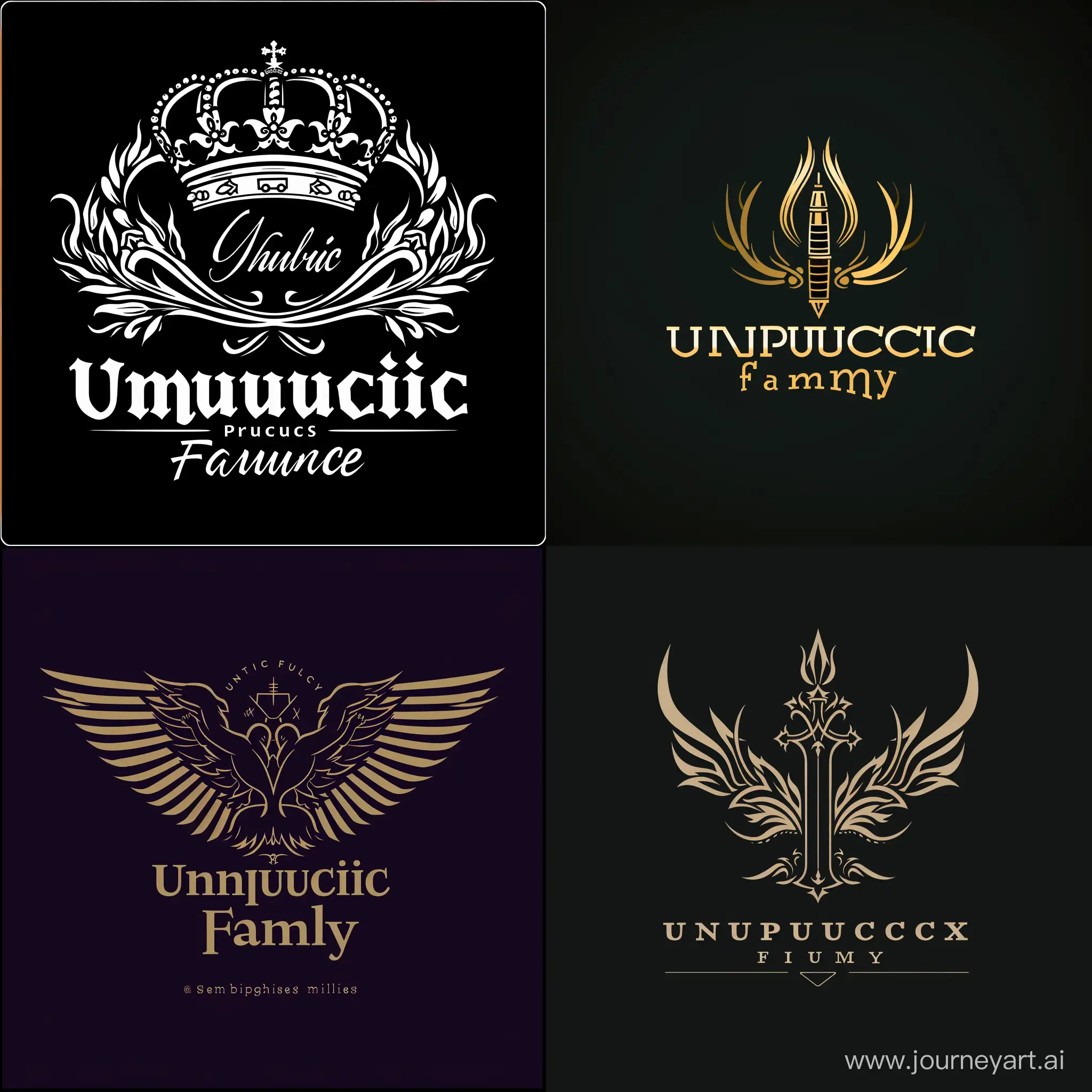 создай логотип для unplugged family в стиле для majestic rp