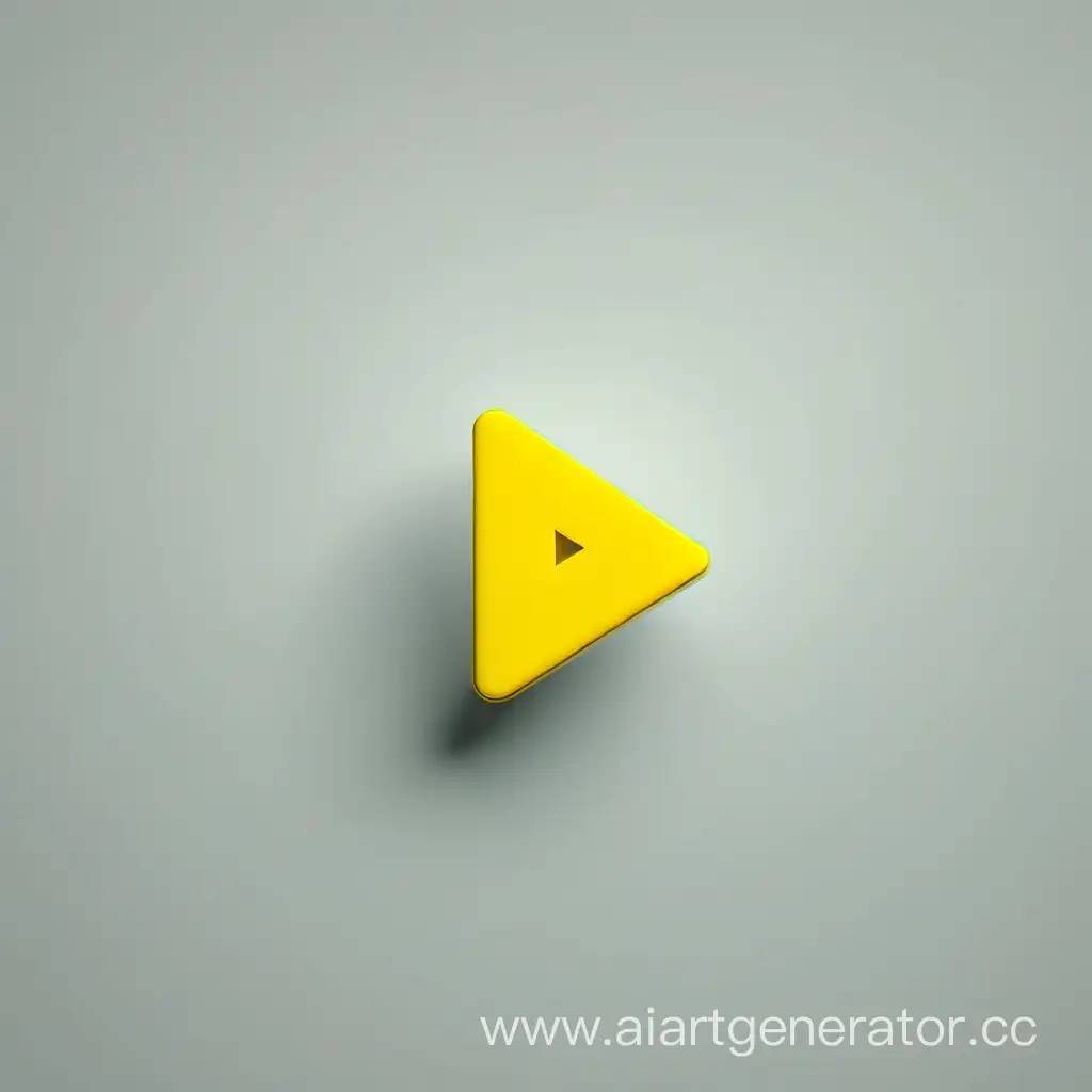 Bright-Yellow-Play-Button-Icon