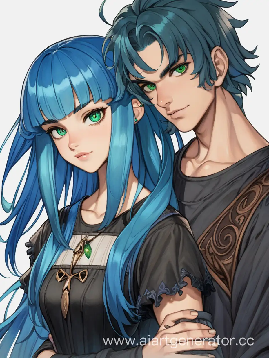 Enchanting-BlueHaired-Witch-and-Athletic-Partner-in-a-Magical-Encounter