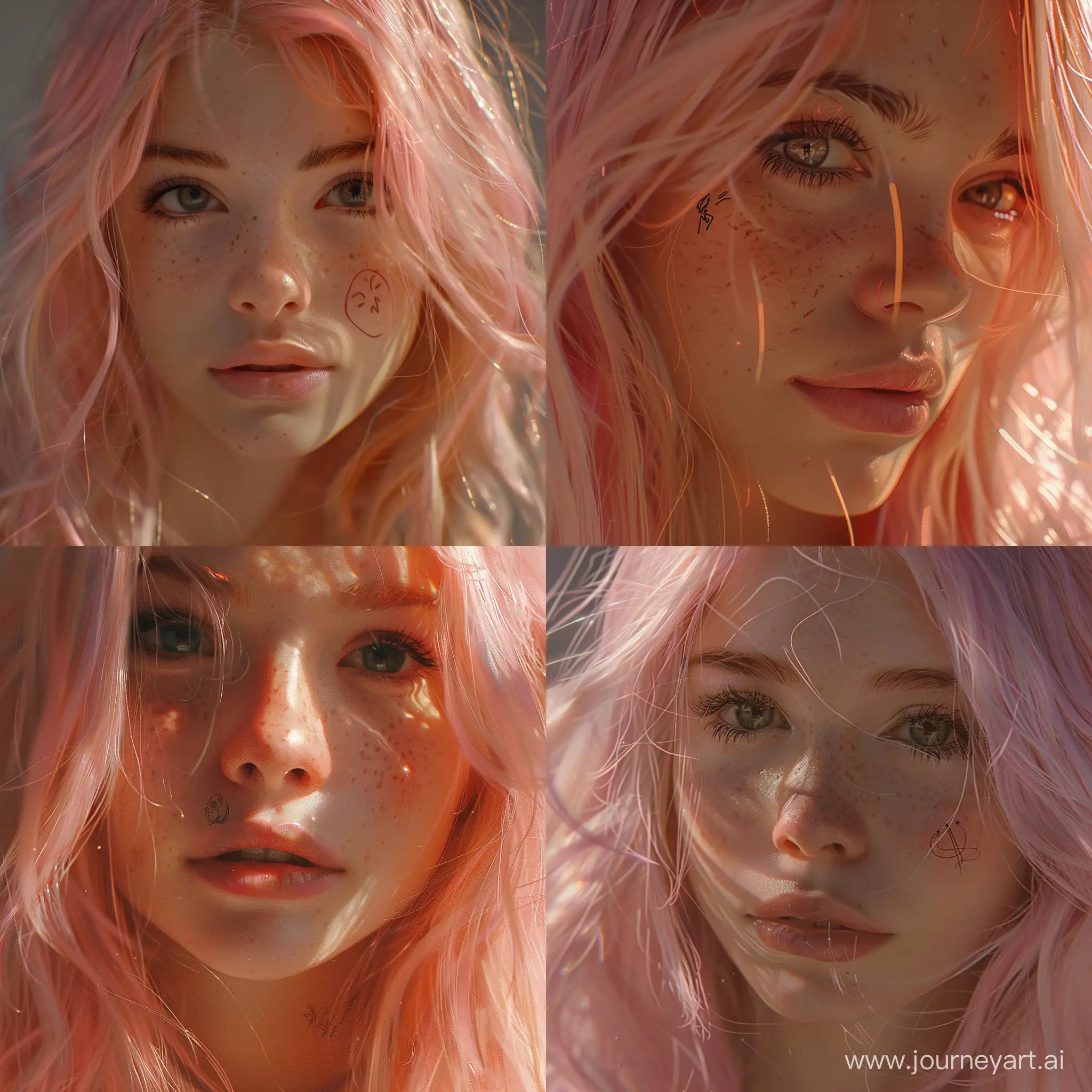 Radiant-17YearOld-Girl-with-Soft-Pink-Hair-and-Freckles