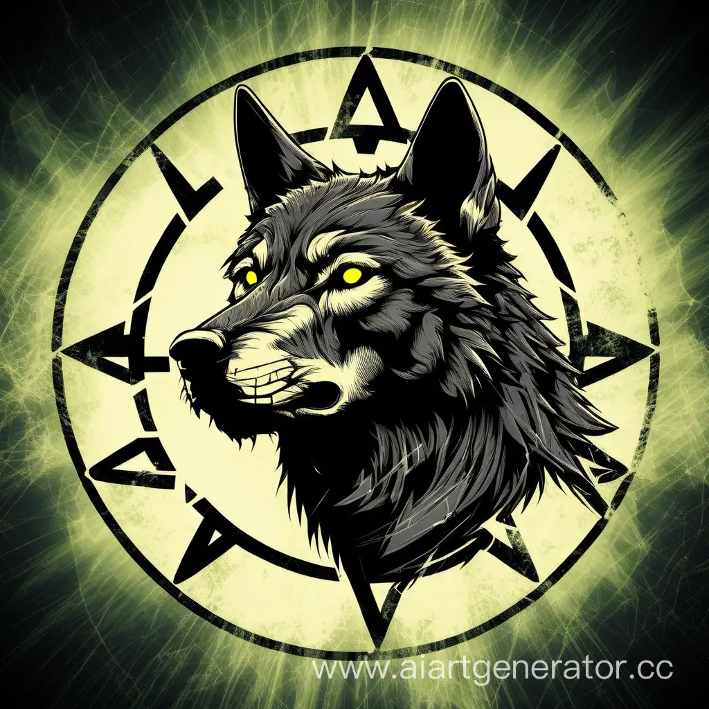 Radiant-Wolf-Profile-Striking-Image-of-a-Canine-Against-a-Nuclear-Symbol
