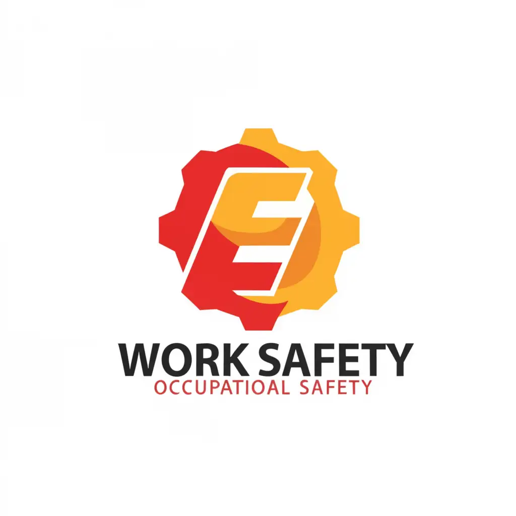 a logo design,with the text EFC Occupational Safety, main symbol: Incitar design of logo, with the text EFC Work Safety, main symbol: The logo consists of stylized letters with EFC highlighted in the center, the letters form symbols such as a helmet or engineering equipment. Below the logo is the inscription Occupational Safety. The predominant colors are red and yellow, conveying energy and vitality. The design suggests protection and security, reflecting the company's field of activity., Moderate and light background