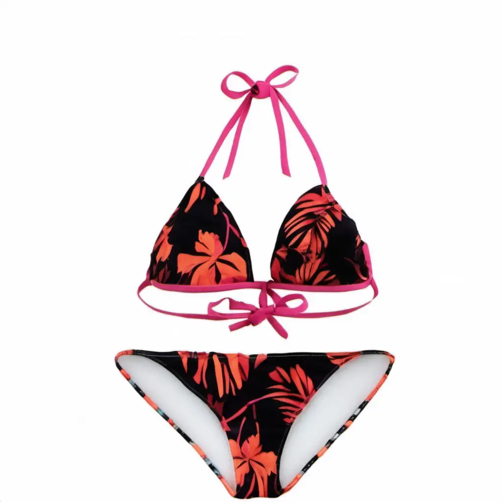 Floral Bikini Midjourney Prompt for Custom Swimsuit Designs