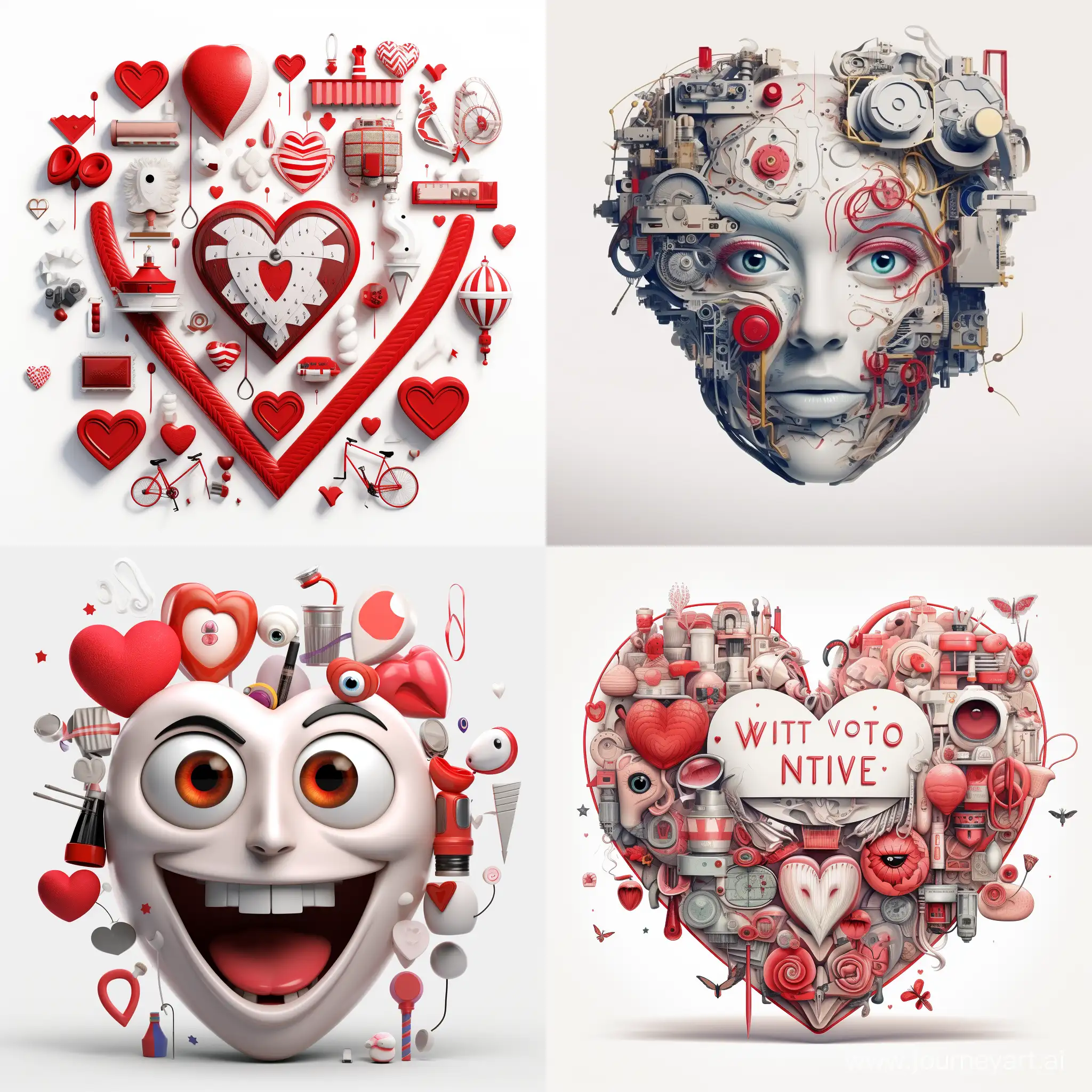 Set of valentine's day details elements, text: "valentine's day"  cute face, cartoon character, isolated white background, printable, ultra hd, realistic, vivid colors, highly detailed, UHD drawing, pen and ink, perfect composition, beautiful detailed intricate insanely detailed octane render trending on artstation, 8k artistic photography, photorealistic concept art, soft natural volumetric cinematic perfect light,