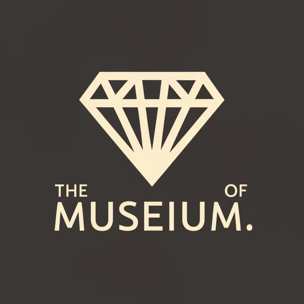 a logo design,with the text 'Museum of art', main symbol:Diamond,Moderate,clear background
