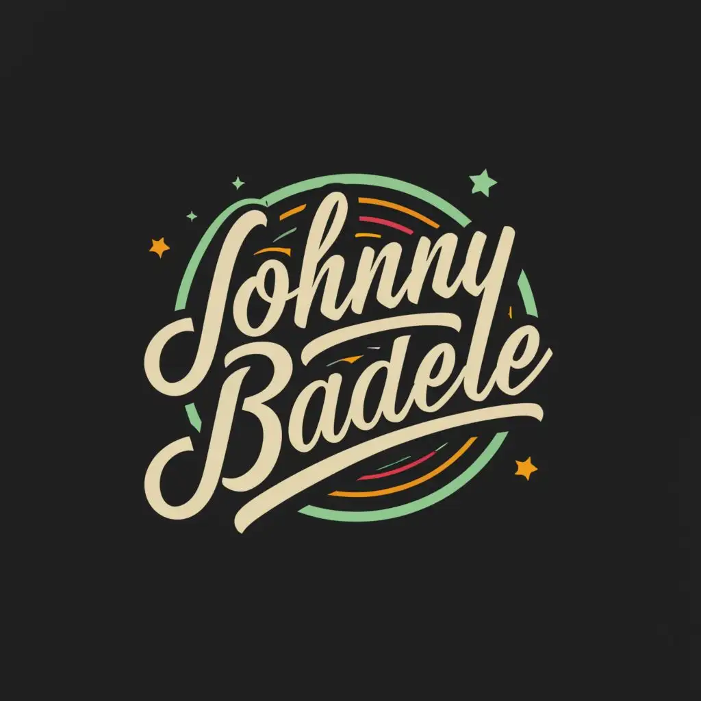 logo, Music, with the text "Johnny Badele", typography, be used in Entertainment industry