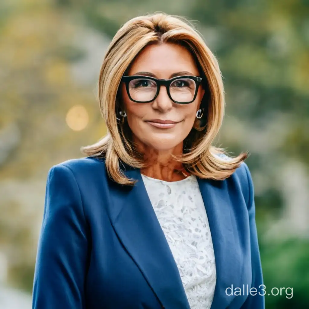 former cnn news anchorwoman carol costello delivering news wearing glasses