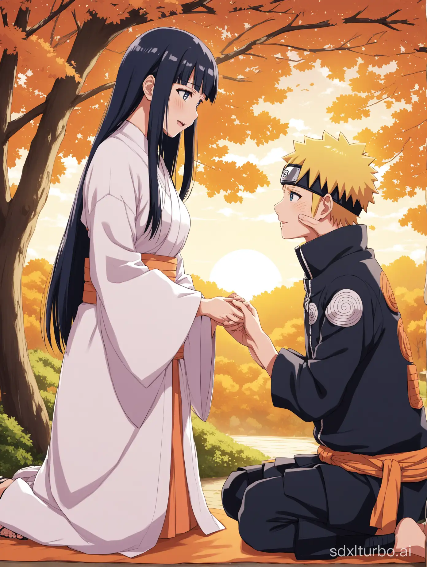 Naruto proposing to hinata