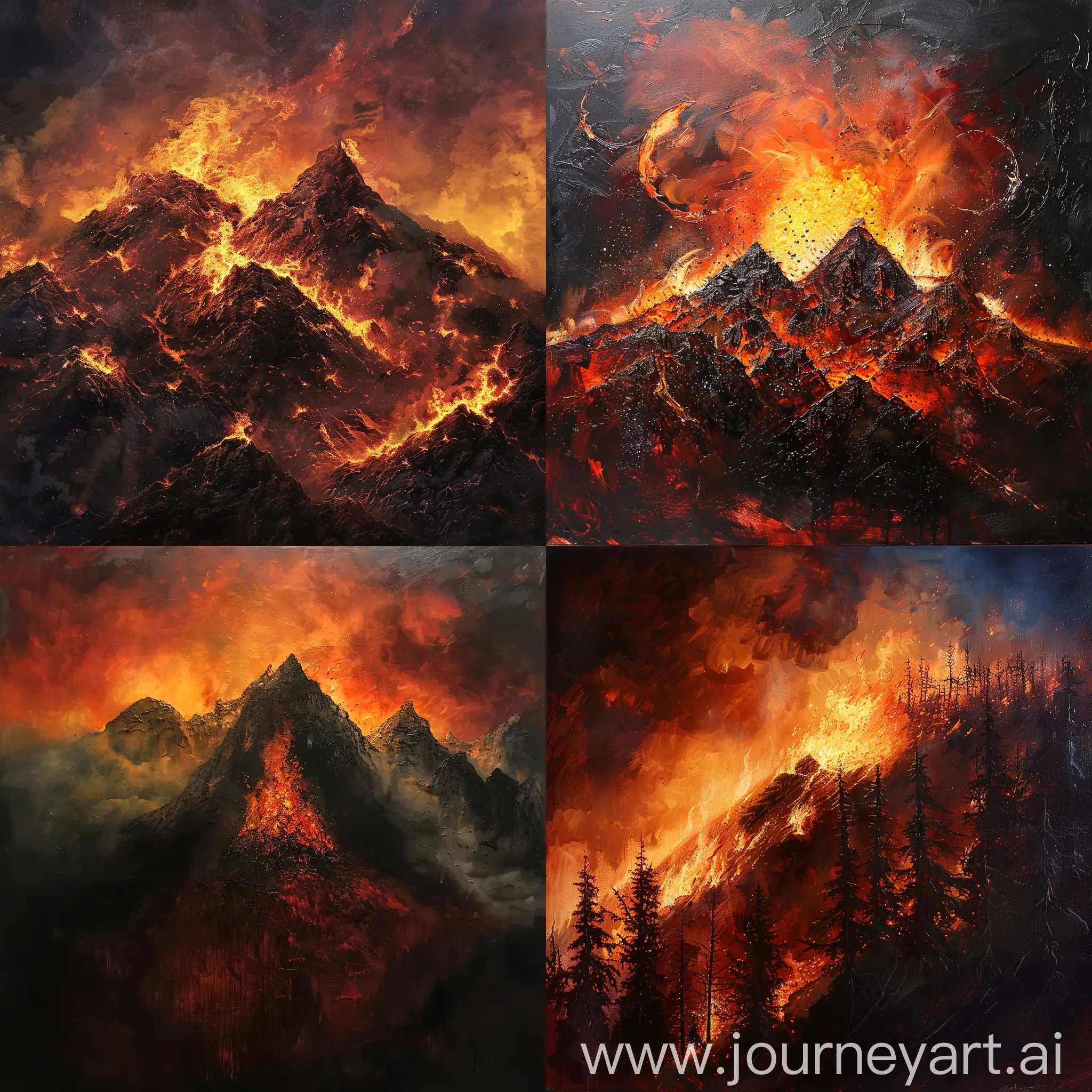 Majestic-Fire-Mountain-Landscape