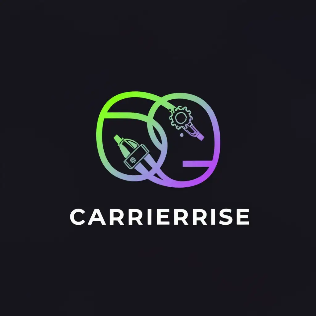a logo design,with the text "Carrierise", main symbol:Watches Mobilephone Assescories,complex,be used in Technology industry,clear background