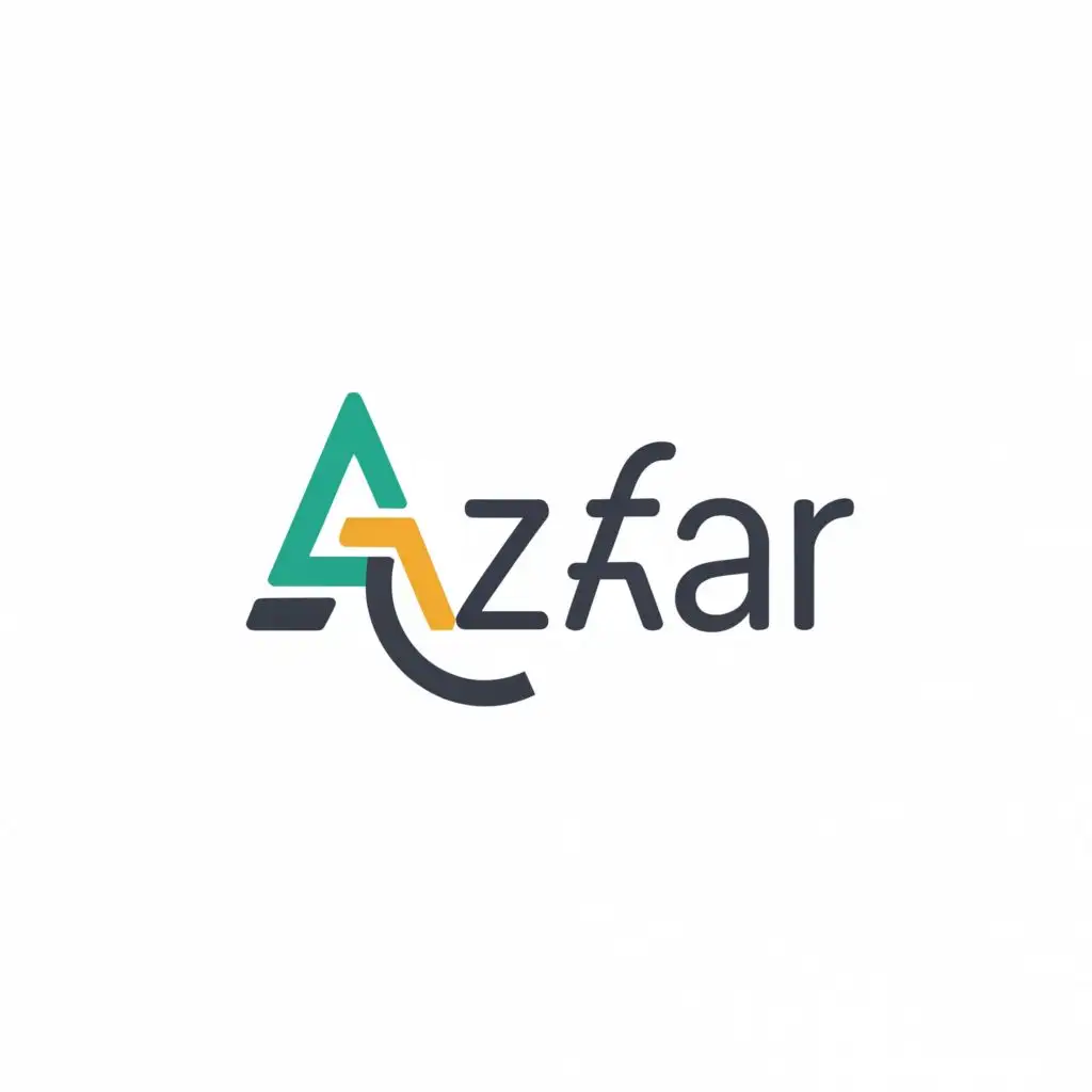 logo, ability to understand our target audience and create a brand that resonates with them,  something clean and simple. And I need a wordmark., with the text "AZFAR", typography, be used in Finance industry