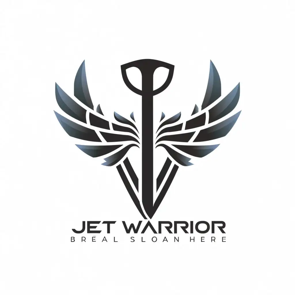 a logo design,with the text "JET warrior", main symbol:KOREA style,Moderate,clear background