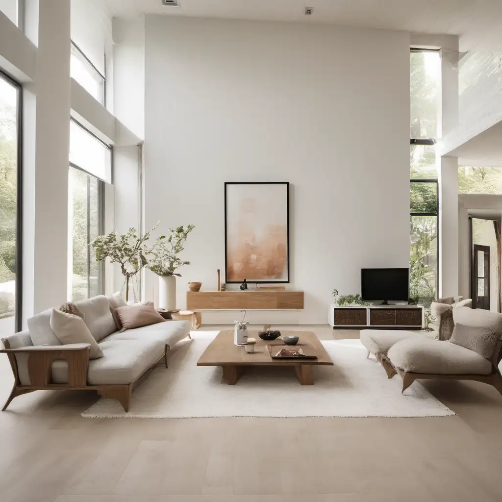 Cozy Living Room Interior with Modern Decor
