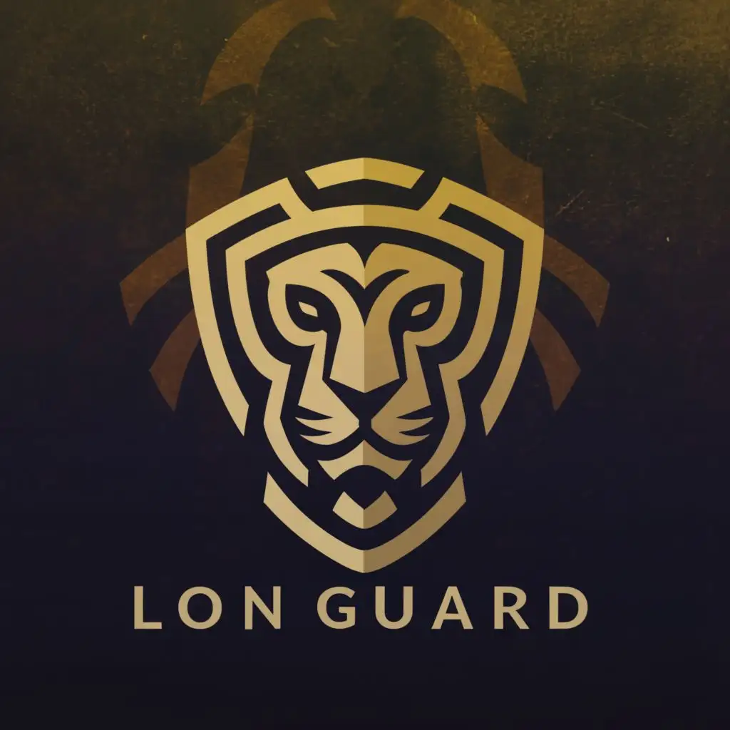 a logo design,with the text "Lion Guard", main symbol:Lion,Moderate,be used in Internet industry,clear background