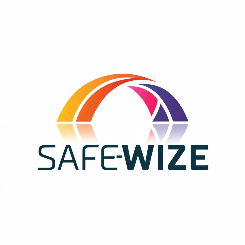 a logo design,with the text "Safe-Wize", main symbol:bridge,complex,be used in Education industry,clear background