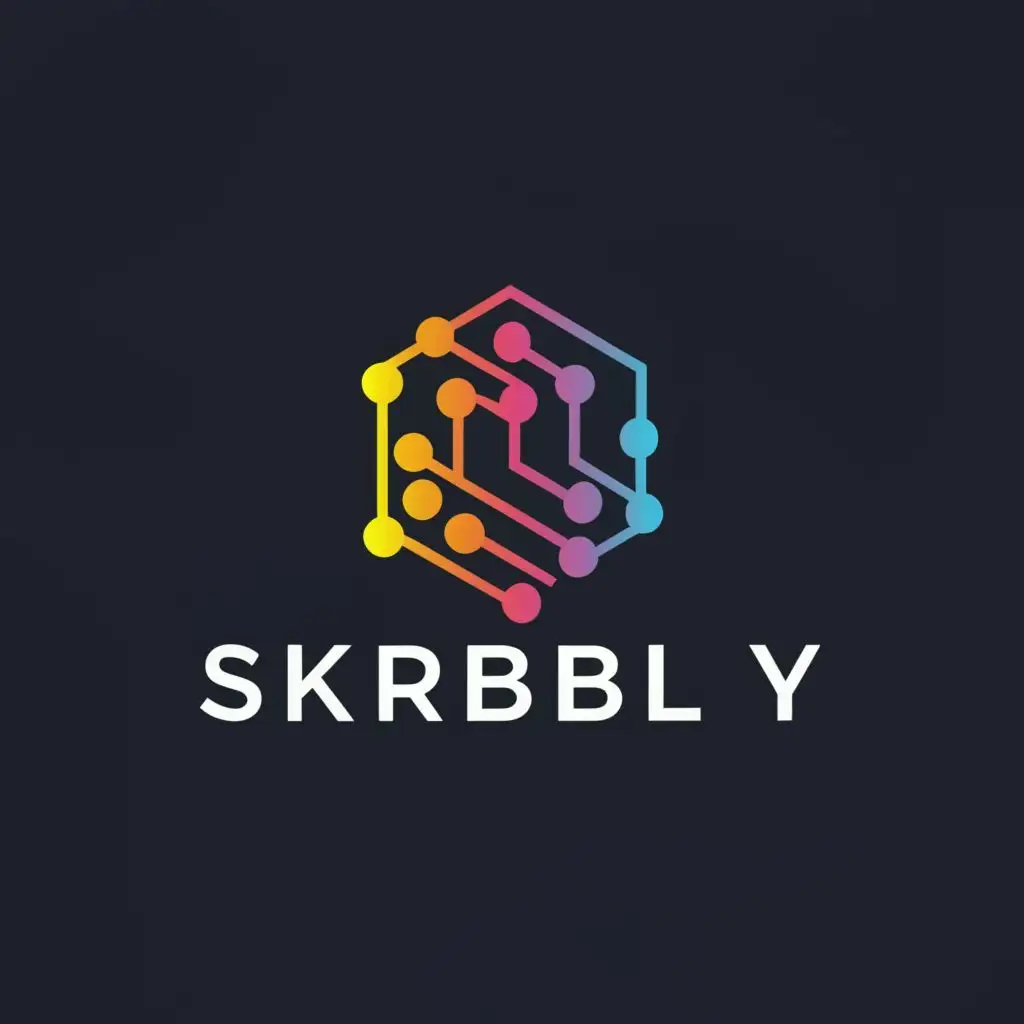 logo, AI, with the text "skribely", typography, be used in Technology industry