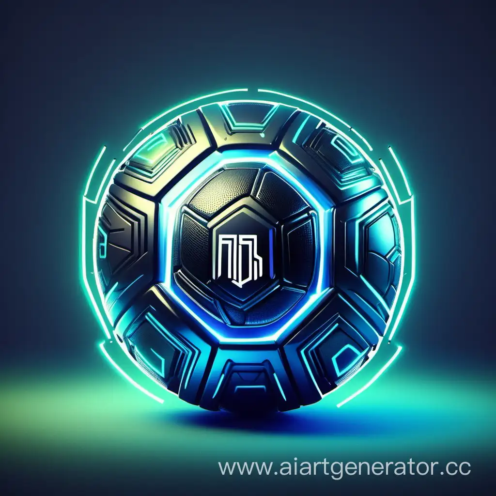 cyber sport football ball