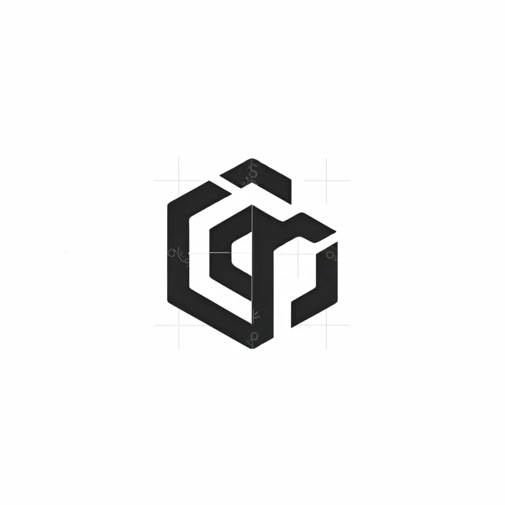 a logo design,with the text "GC", main symbol:hexagon
letter overlap,Moderate,clear background