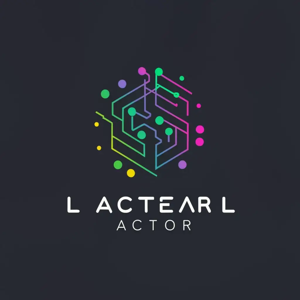logo, innovative company in access to education and implementation of solutions in Artificial Intelligence (AI)., with the text "Lateral Factor", typography, be used in Technology industry