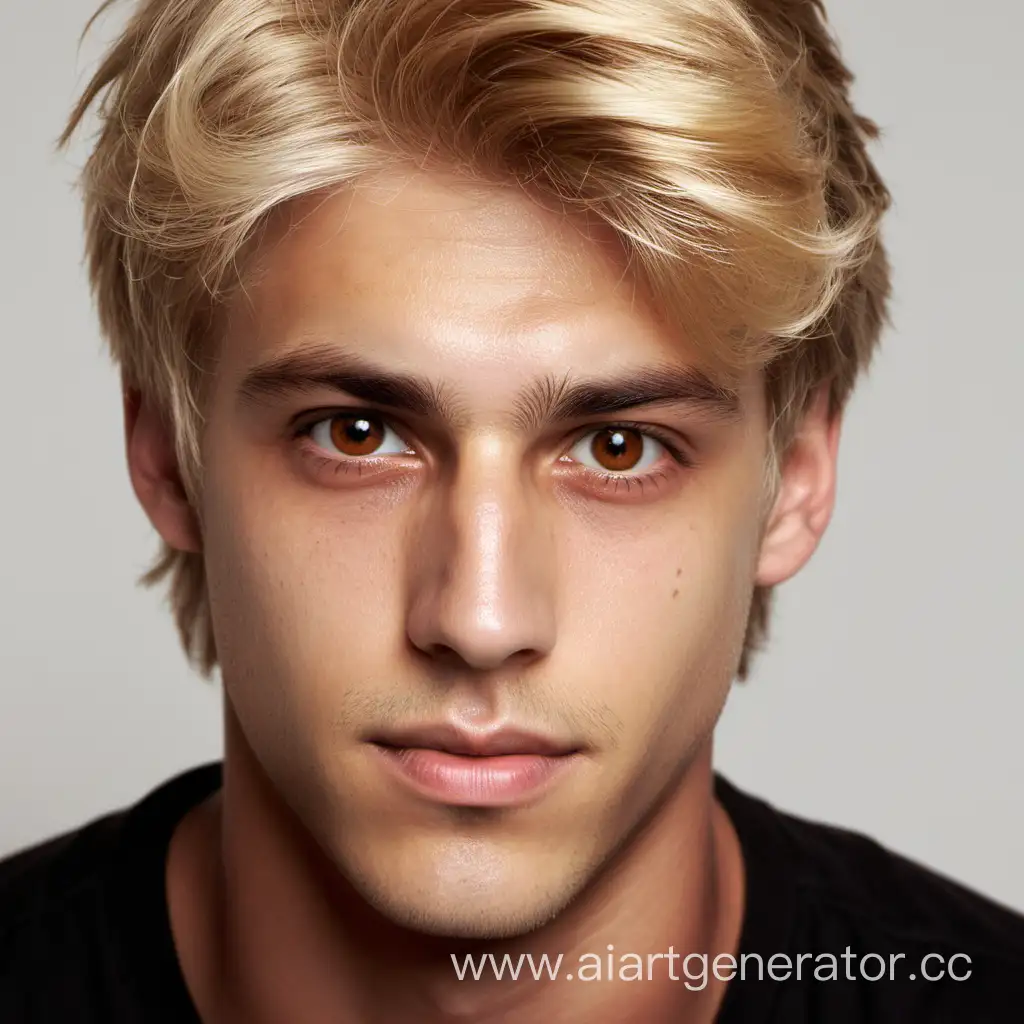 Captivating-Portrait-of-a-Blond-Guy-with-Brown-Eyes