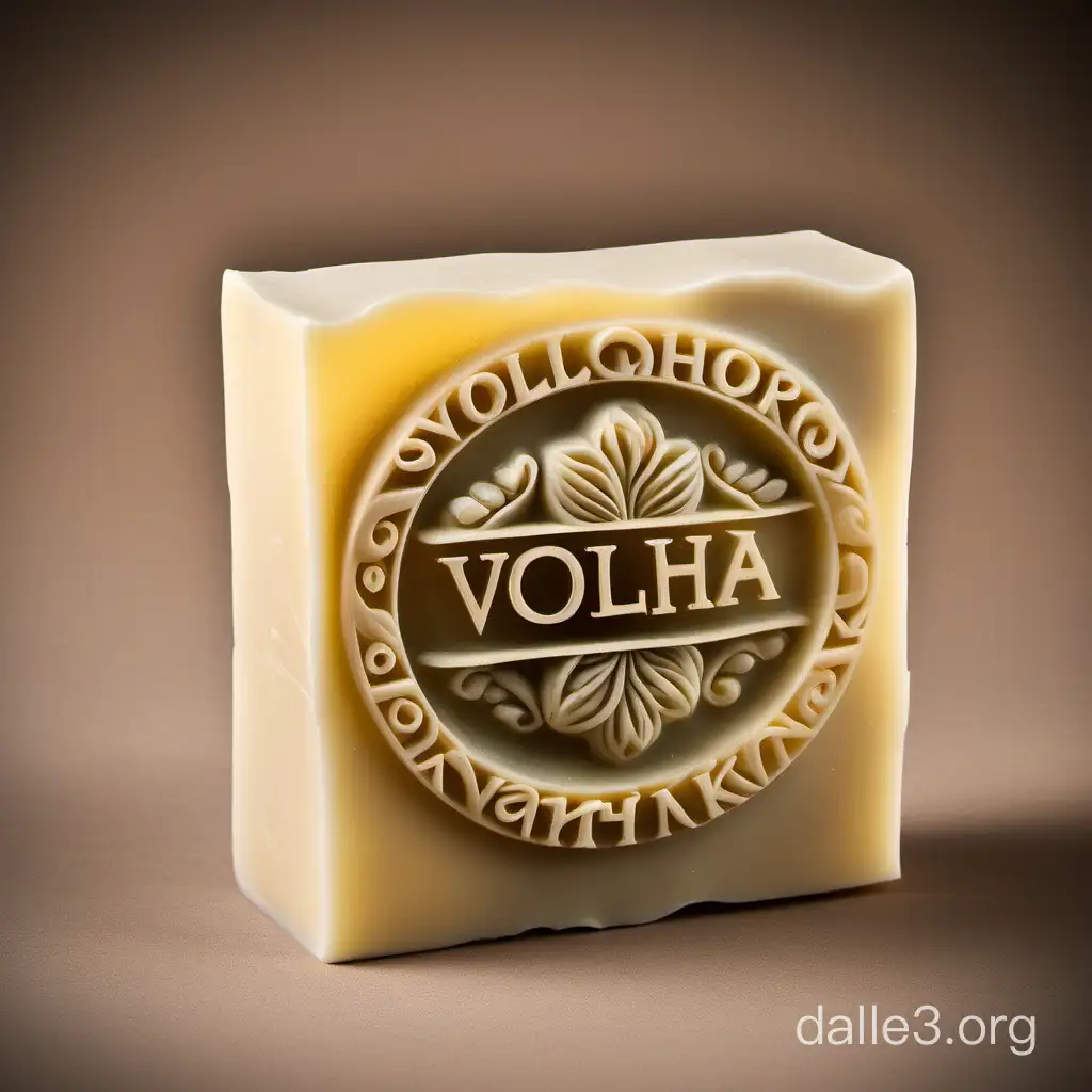 logo design, Soap Sculpture, incorporating the name of the author: Volha Harlenka