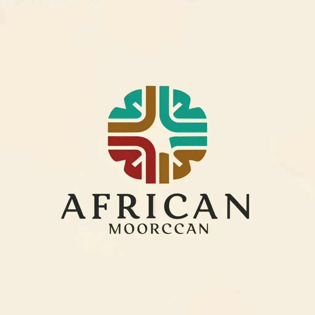 a logo design,with the text "African Moroccan", main symbol:African Moroccan,Moderate,be used in Legal industry,clear background